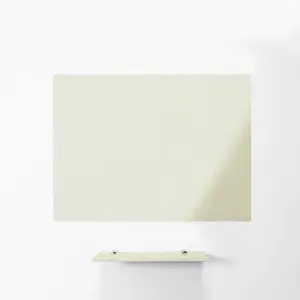 MagniPlan Magnetic Glass Wipe Board for Office, Meeting Room, Classroom and Home Office - 900mm x 600mm - Ultra White