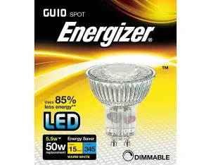 Energizer GU10 3000k Dimmable LED Bulb - Warm White