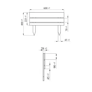 Grange Pressure treated Wooden Picket fence (W)0.6m (H)0.4m