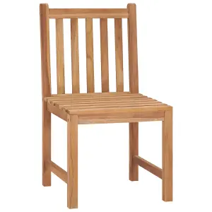 Berkfield Garden Chairs 2 pcs Solid Teak Wood