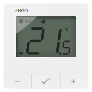 ENGO E20i-W Wireless Programmable Smart Thermostat Wifi App Alexa Control - White