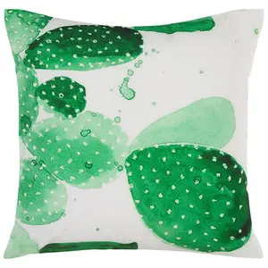 Set of 2 Outdoor Cushions OSTINA Green