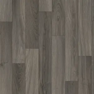 Dark Brown Wood Effect Vinyl Flooring For LivingRoom,Kitchen,2.8mm Thick Cushion Backed Vinyl Flooring -5m(16'4") X 4m(13'1")-20m²