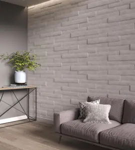 3D Wood Wall Panels - Concrete Grey - 1.13 sq m Pack