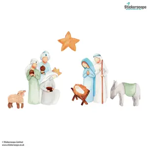 Christmas Nativity Window Stickers Pack