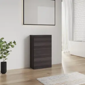 SunDaze Charcoal 500mm Bathroom Freestanding WC Toilet Cabinet Back To Wall Unit