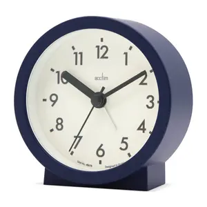 Analogue Quartz Movement / Crystal Alarm Tabletop Clock Midnight