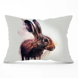 Hare Face Splashart Cushions 33cm x 48cm