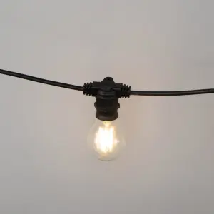 Litecraft Arnold Black Festoon Outdoor String Light Kit