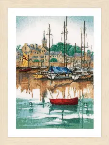 SUNRISE HARBOUR - Counted Cross Stitch Kit: Sunrise at Yacht Harbour - Lanarte