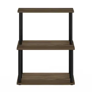 Rimi Wood Kitchen Cart Walnut/Black