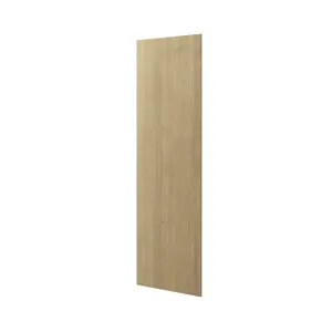 GoodHome Alpinia Matt ivory oak effect Oak effect shaker Standard Appliance & larder Appliance End panel (H)2010mm (W)570mm, Pair