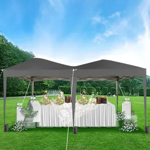 MCC Direct 3x6 Pop up Gazebo Marquee No Sides Grey