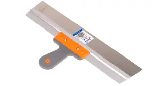 Toolty Filling Taping Spatula with Rubber Handle on Aluminium Profile 450/60mm Stainless Steel for Plastering Finishing Rendering