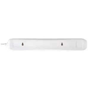 Masterplug BSG210N White 6 Gang 13A Extension Lead 2m