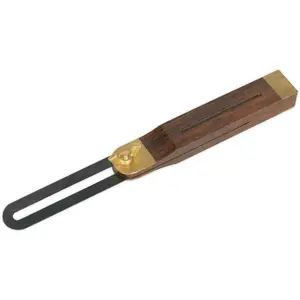 Premium 230mm Adjustable Hardwood Bevel with Blackened Steel and Brass Components