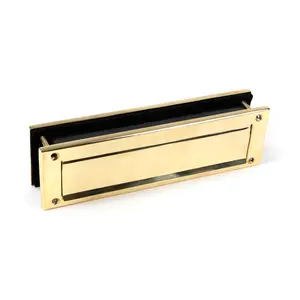 Metal Letter Plate Polished Brass