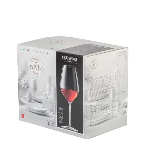 Bormioli Rocco - Inalto Tre Red Wine Glasses - 550ml - Pack of 6