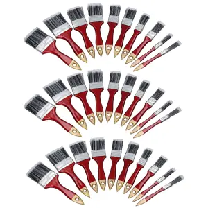 30pc Painting and Decorating Synthetic Paint Brush Brushes Set