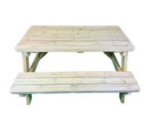 MG Timber Products - Heavy Duty Wooden Picnic Table / Bench, 6FT Pub Bench