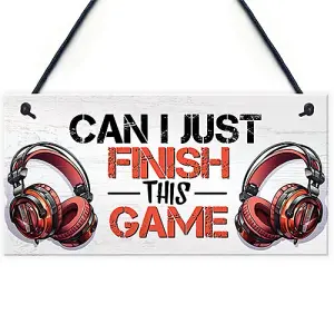 Red Ocean Funny Gaming Sign Gift For Christmas Gamer Gift Accessories For Boys Bedroom Games Room Gift For Son Brother