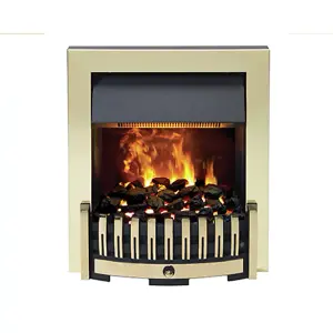 Dimplex Danville ANTIQUE BRASS DNV20AB Insert Fire Place Opti-Myst smoke & flame effect