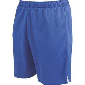 M - ROYAL BLUE Adult Soft Touch Elasticated Training Shorts Bottoms Football Gym