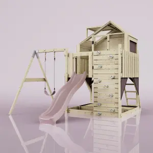 PolarPlay Kids Climbing Tower & Playhouse with Swing and Slide - Swing Brenna Rose