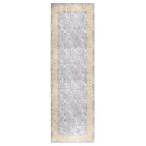 Berkfield Rug Washable 80x300 cm Grey Anti Slip