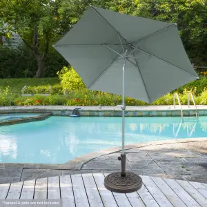 GardenKraft 16900 Heavy Duty Resin Parasol Base with Celtic Pattern