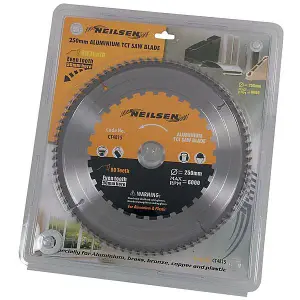 250mm TCT Circular Saw Blade - Aluminium, Brass, Copper. Plastic & More (CT4815)