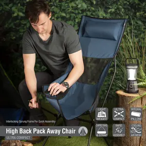 Folding Outdoor Chair Green, Pack Away Easy, Durable