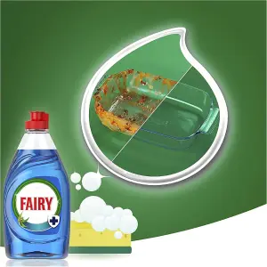 Fairy Platinum Antibacterial Eucalyptus Washing Up Liquid, 383 ml x 3