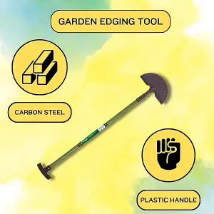 Carbon Steel Lawn Edging Tool for Garden and Lawn Versatile and Lightweight Gardener Hand Tools