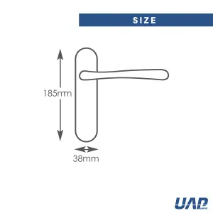 Intelligent Hardware - Internal Door Handle - Palace - Lever on Backplate - Lever Latch Furniture - Chrome