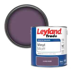 Leyland Trade Vinyl Matt Walls & Ceilings Emulsion Paint (S 5030-R40B) 2.5L