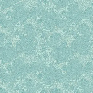 Hoopla Walls Blue Paisley Smooth Matt Wallpaper