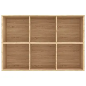 Gardinier Book Cabinet 66 x 30 x 98 cm Engineered Wood Sonoma Oak