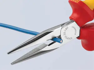 Knipex VDE Snipe Nose Side Cutting Pliers (Radio) 160mm