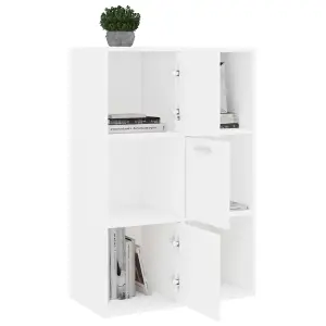 Berkfield Storage Cabinet White 60x29.5x90 cm Engineered Wood