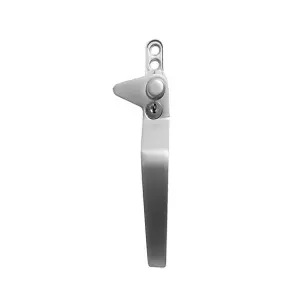 Windowparts Flexi Cockspur Window Handle Right Hand - Silver - 20893