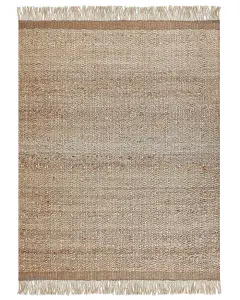 Jute Area Rug 160 x 230 cm Beige ABANA