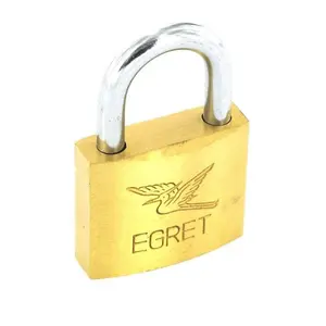 Securit Egret Br Cylinder Padlock Gold/Silver (20mm)