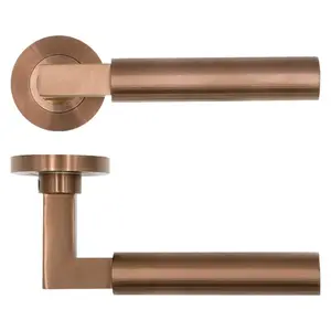 Garda Lock Door Handle Bronze