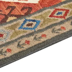 Wool Kilim Area Rug 200 x 300 cm Multicolour URTSADZOR