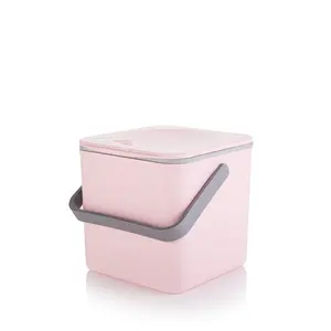 Plastic Manual Lift Recycling Bin - 3.5L Pink