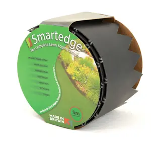 50m Easy Lawn Edging - Black - H14cm - Smartedge