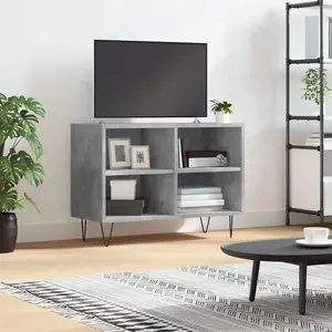 Berkfield TV Cabinet Concrete Grey 69.5x30x50 cm Engineered Wood