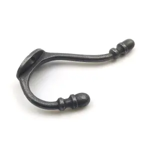 Oakcrafts - Antique Cast Iron Acorn Design Coat Hook - 130mm - Pack of 5 Hooks