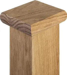 Cambridge Flat Cap Oak to fit 90mm Newel Post (W) 110mm x (L) 110mm x (H)27mm